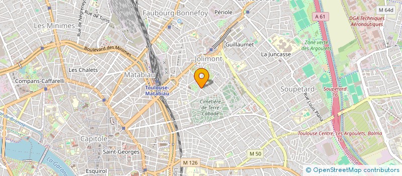 localisation de l'entreprise D B F à TOULOUSE