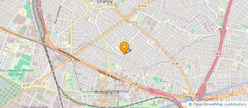 localisation de l'entreprise D B F à DRANCY