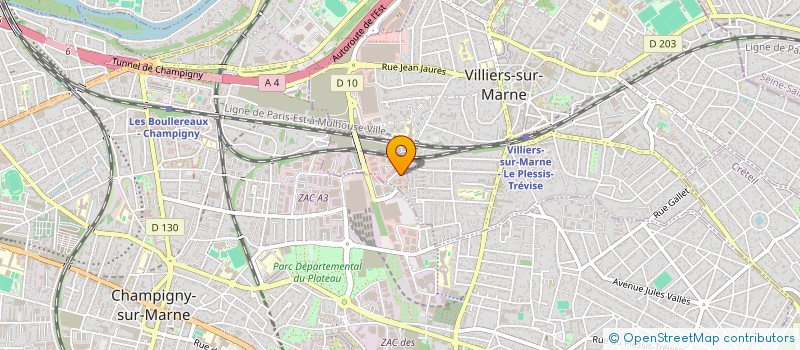 localisation de l'entreprise D.B. FAMILY  VILLIERS-SUR-MARNE