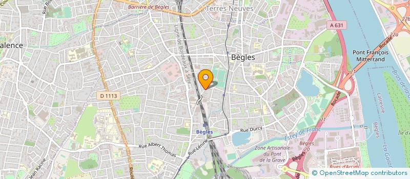 localisation de l'entreprise D B FINANCES à BEGLES