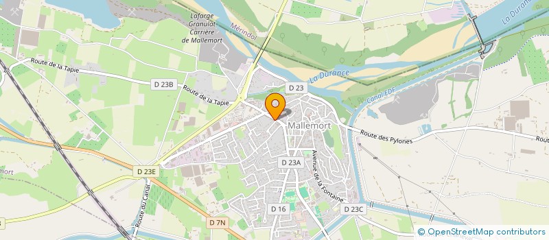 localisation de l'entreprise D.B.G  MALLEMORT