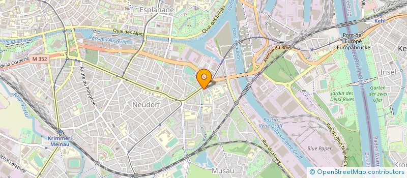 localisation de l'entreprise D&B GASTRO à STRASBOURG