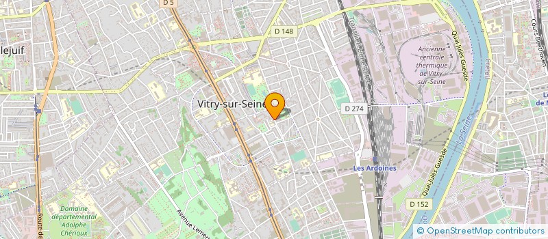 localisation de l'entreprise D.B.GECKO à VITRY-SUR-SEINE