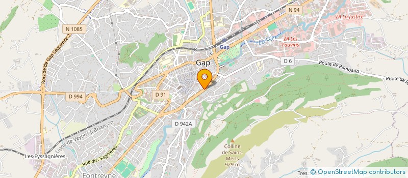 localisation de l'entreprise D.B.GYM  GAP