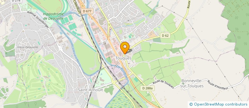 localisation de l'entreprise D.B.H. AFFAIRES  TOUQUES