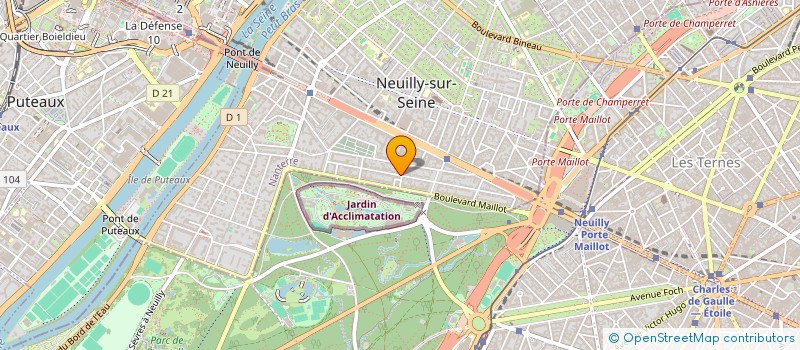 localisation de l'entreprise D.B.H. CONSEIL à NEUILLY-SUR-SEINE