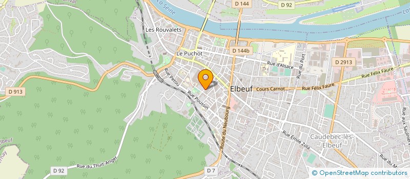 localisation de l'entreprise D.B.H.M. à ELBEUF