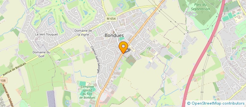 localisation de l'entreprise D&B HM  BONDUES