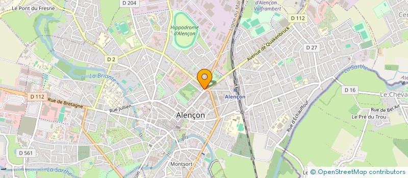 localisation de l'entreprise D B HOTEL LE HUSSARD à ALENCON