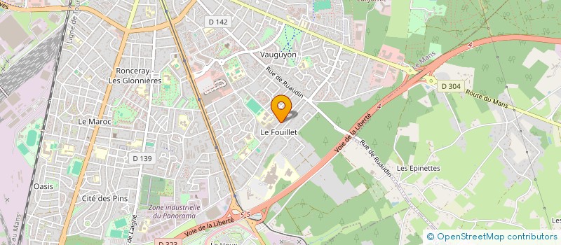 localisation de l'entreprise D&B IMMO  LE MANS