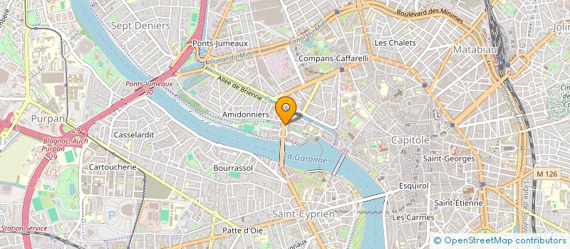 localisation de l'entreprise D.B.IMMOBILIER  TOULOUSE