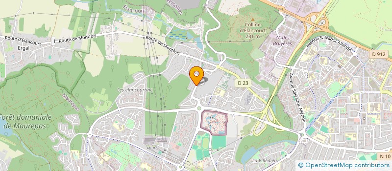 localisation de l'entreprise D&B IMMOBILIER  ELANCOURT