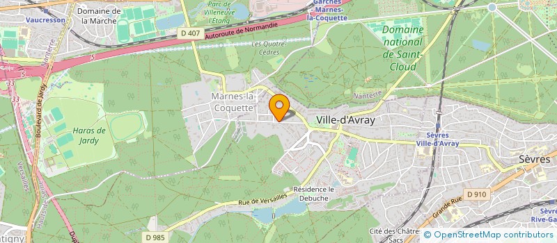 localisation de l'entreprise D.B. INVEST  VILLE-D'AVRAY