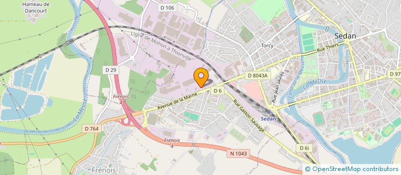 localisation de l'entreprise D.B. INVESTISSEMENTS  SEDAN