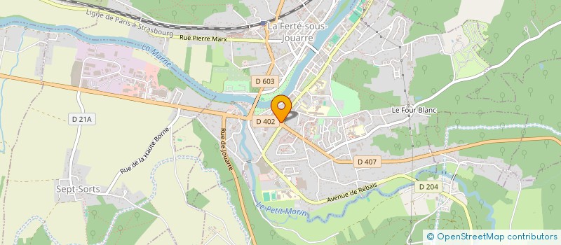localisation de l'entreprise D B K à LA FERTE-SOUS-JOUARRE