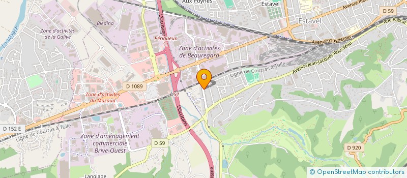 localisation de l'entreprise D.B.L. à BRIVE-LA-GAILLARDE