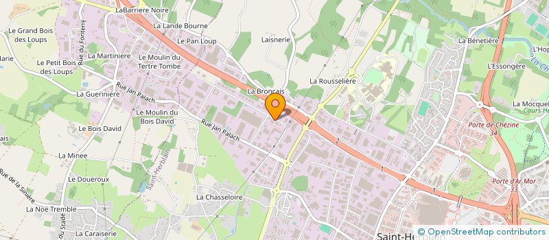 localisation de l'entreprise D.B.L. FINITION à SAINT-HERBLAIN