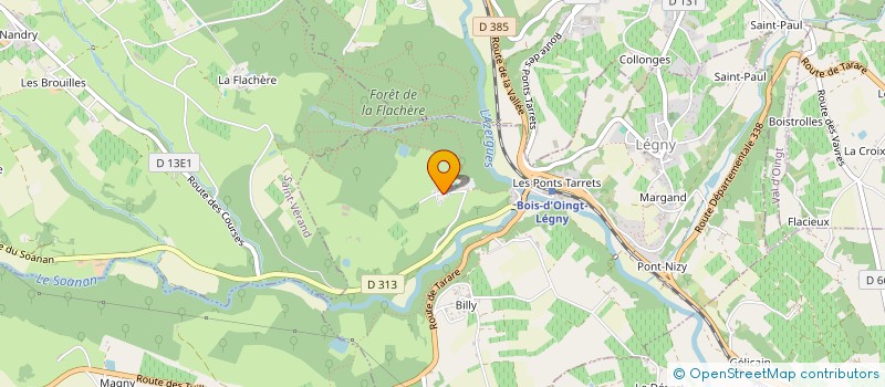 localisation de l'entreprise D.B.L IMMO  LEGNY