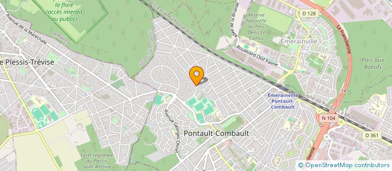localisation de l'entreprise D.B.L. RENOVATION à PONTAULT-COMBAULT