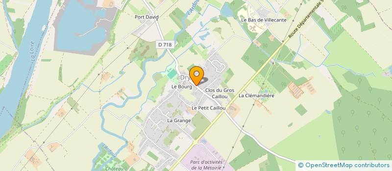 localisation de l'entreprise D-B LA VERRONNERIE  DRY