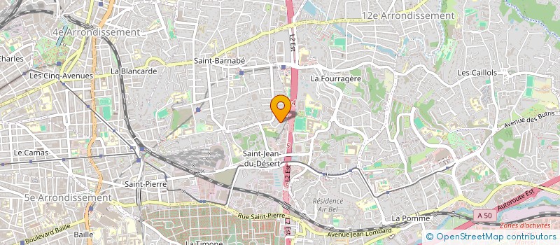 localisation de l'entreprise D.B. LOGISTIQUE à MARSEILLE