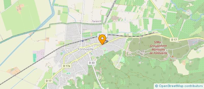 localisation de l'entreprise D.B.M.  FONTVIEILLE