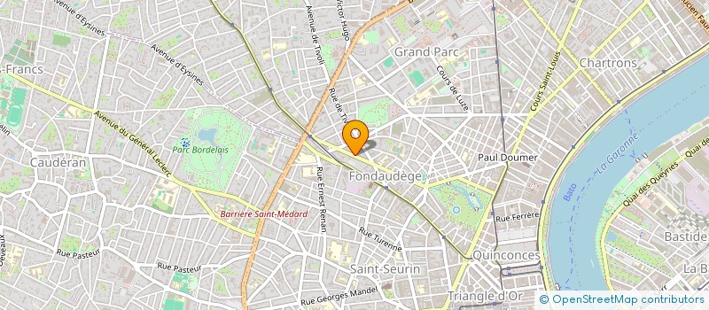localisation de l'entreprise D B M T P à BORDEAUX