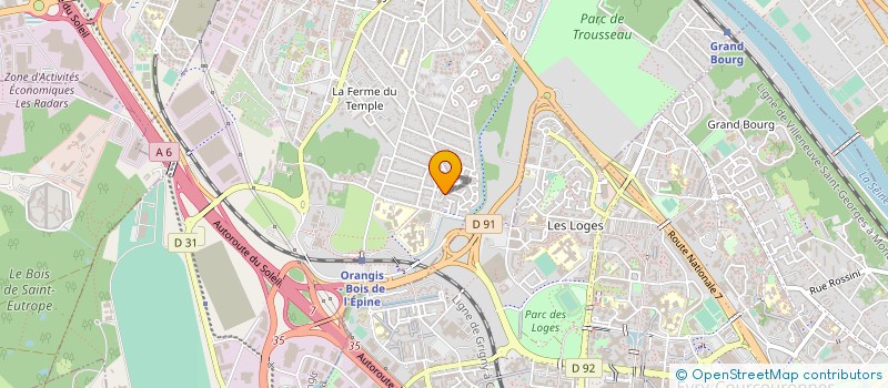 localisation de l'entreprise D & B MAILING +  RIS-ORANGIS