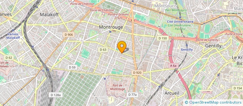 localisation de l'entreprise D B MUSIC  MONTROUGE