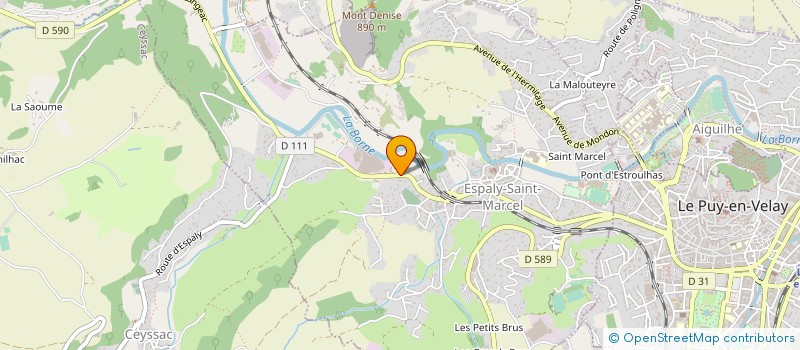 localisation de l'entreprise D.B.N.T.  ESPALY-SAINT-MARCEL