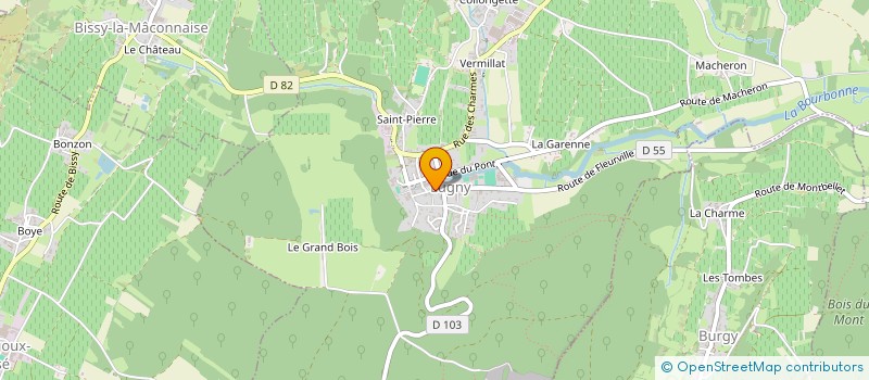localisation de l'entreprise D.B. OPTIQUE à LUGNY