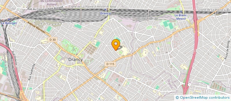 localisation de l'entreprise D.B.P. à DRANCY
