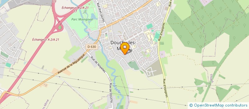 localisation de l'entreprise D.B.P. à DOUCHY-LES-MINES