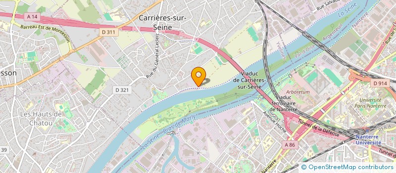 localisation de l'entreprise D.B.P.A à CARRIERES-SUR-SEINE