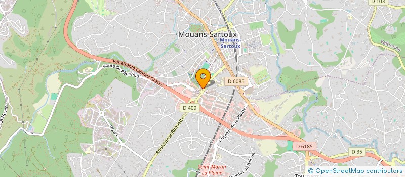 localisation de l'entreprise D & B PACKAGING GROUP à MOUANS-SARTOUX