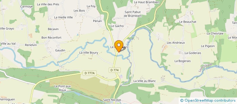 localisation de l'entreprise D-B-PIZZ  PLUHERLIN