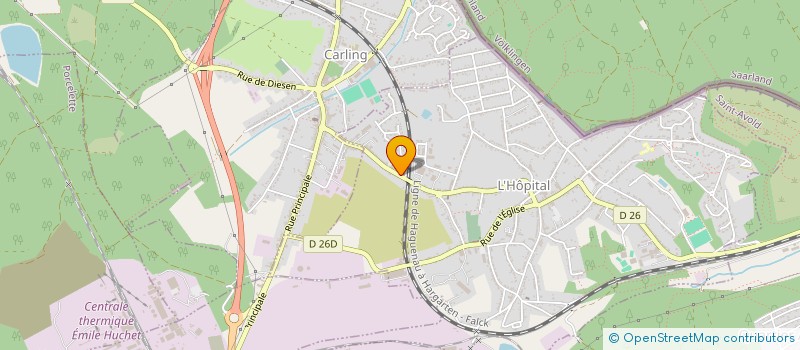 localisation de l'entreprise D.B PLATRERIE  L'HOPITAL