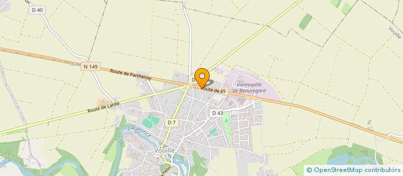 localisation de l'entreprise D.B. PRODUCTIONS  VOUILLE