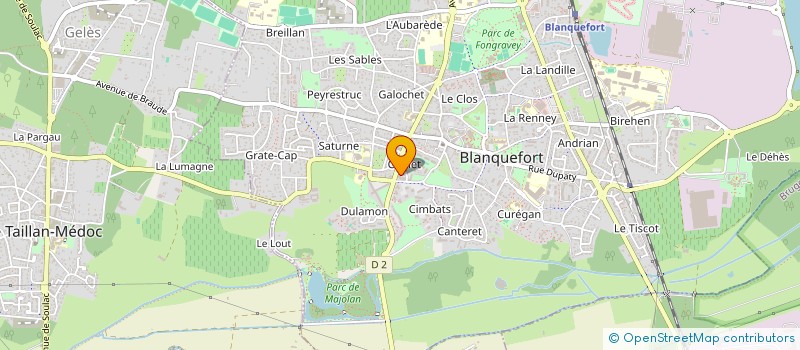 localisation de l'entreprise D.B.R.  BRUGES