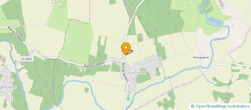 localisation de l'entreprise D.B.S à COURTOMER