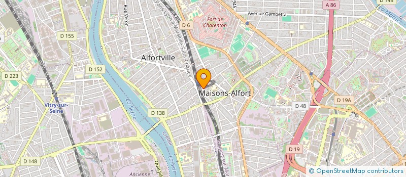 localisation de l'entreprise D.B.S.  MAISONS-ALFORT