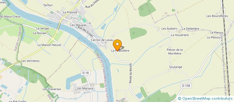 localisation de l'entreprise D.B.S. IMMOBILIER  POUZAY