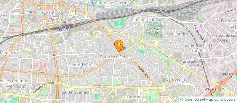 localisation de l'entreprise D B S PRODUCTION  RENNES