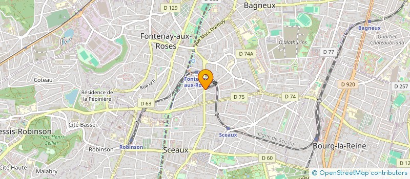 localisation de l'entreprise D B S R à FONTENAY-AUX-ROSES