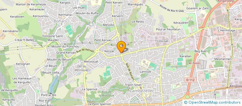 localisation de l'entreprise D&B SOLUTIONS à BREST