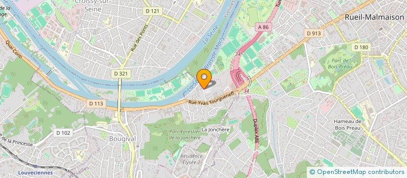 localisation de l'entreprise D.B SPORTS à RUEIL-MALMAISON