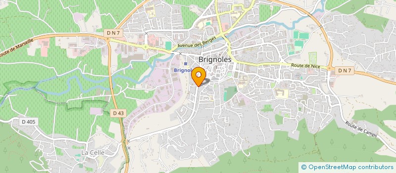 localisation de l'entreprise D.B.T à BRIGNOLES