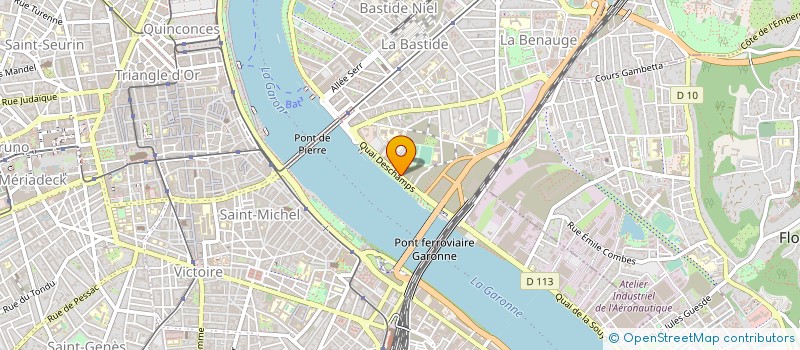 localisation de l'entreprise D B T P SARL à BORDEAUX