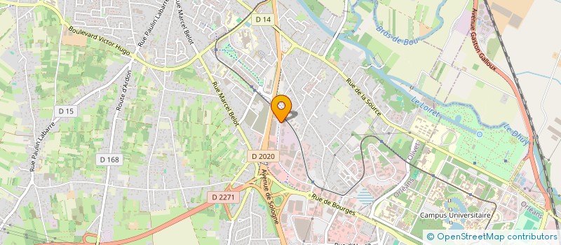 localisation de l'entreprise D B TECHNIQUE SAS à OLIVET