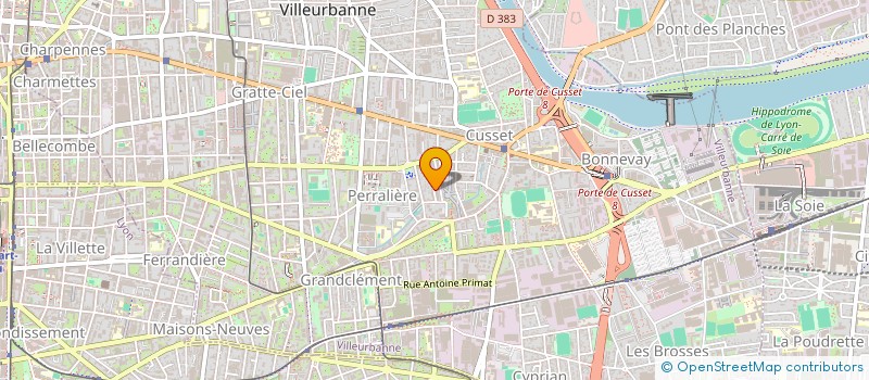 localisation de l'entreprise D.B TRANS EXPRESS ET INFORMATIQUE  VILLEURBANNE